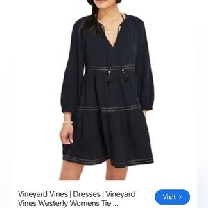 Vineyard Vines Elegant Black Blouse